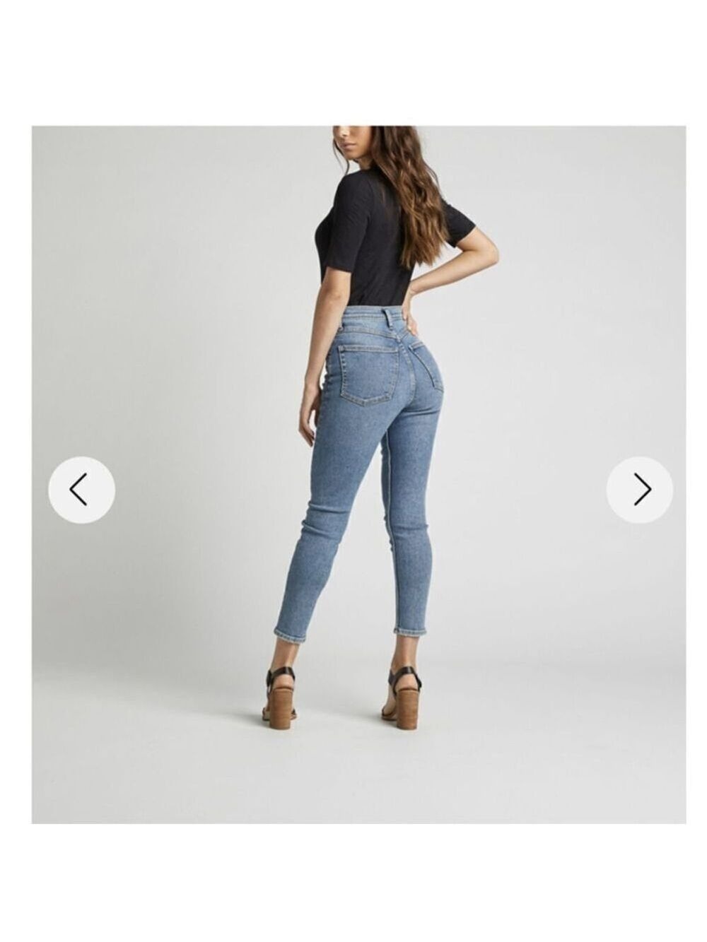 Silver Women's Ode to 80's High Rise Skinny Jeans (26) - Picture 8 of 9